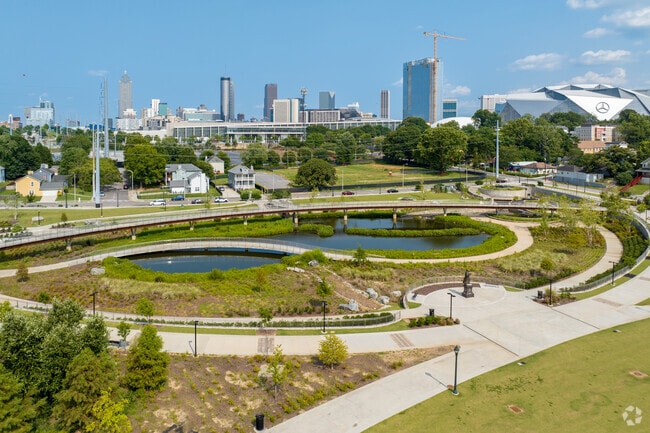 Vine City's Rodney Cook Sr. Park is a 16-acre park that is a gorgeous place to relax and play.
