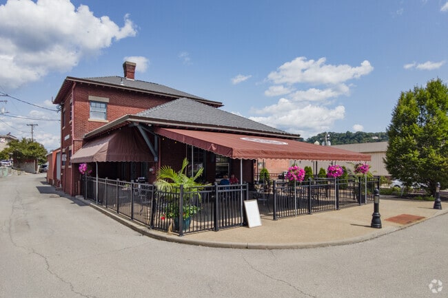 Stop at JG's Tarentum Station Grille for their French onion soup and steak salad.