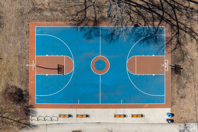 Enjoy a well maintained basketball court at Harbert Payne Park in West End.