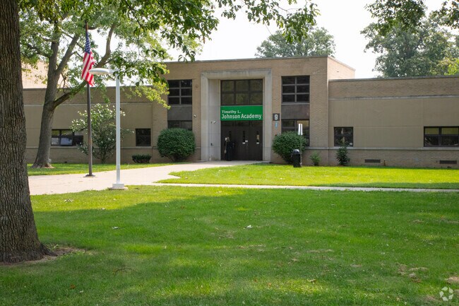 Timothy L. Johnson Academy Middle building in Village Woods.