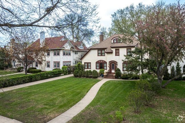 Stately homes with large yards are common along Summit Avenue in Union Park.