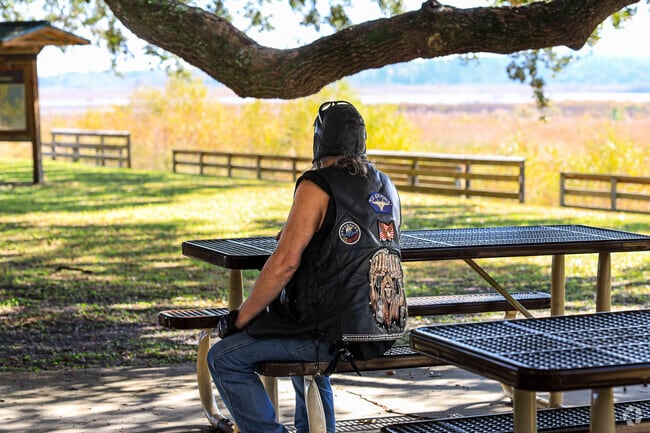 Sunset Landing in Northwest Tallahassee is a relaxing oasis to have a picnic under the shade.