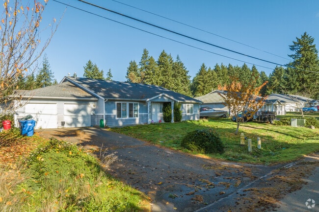 Rows of ranch or bungalow-style homes sit along residents streets in Steilacoom.