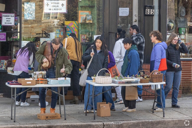 Wyman Park residents can shop and browse the many shops along W 36th Street.