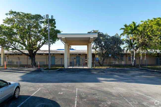 The Tropical Elementary School side entrance.