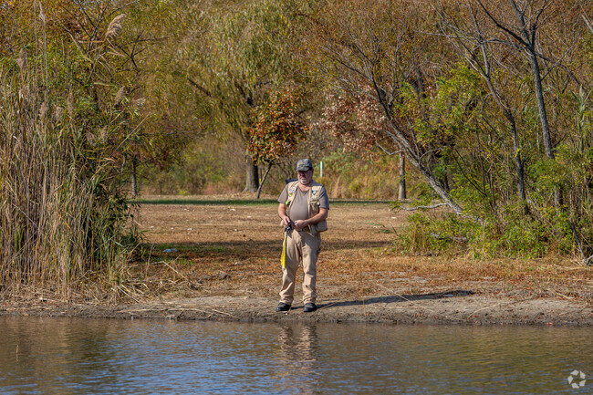 Fishermen in Crabtree Hollow can cast a line at Falls Township Lake.