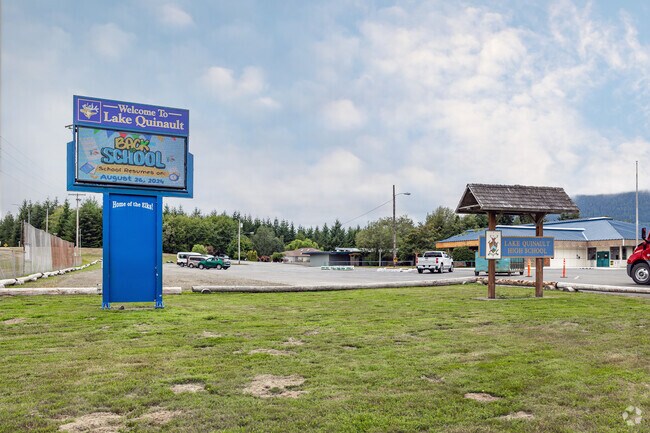 Lake Quinault School is home of the elks, the school's mascot.