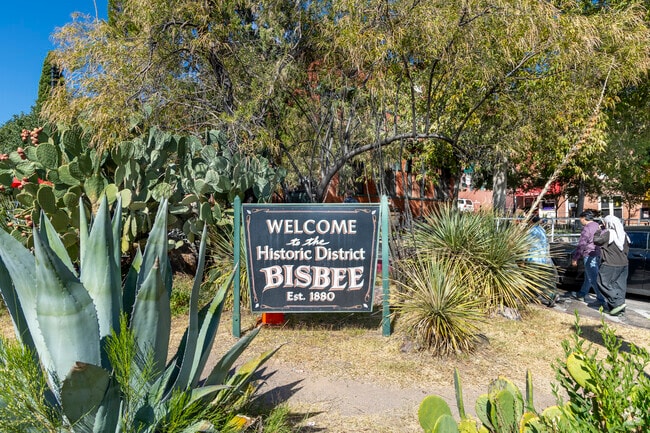 Old Bisbee welcomes Arizona tourists and beyond at the entrance of the historic town.