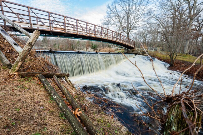 Governor John Notte Memorial Park is located on a large body of water with a functioning dam.