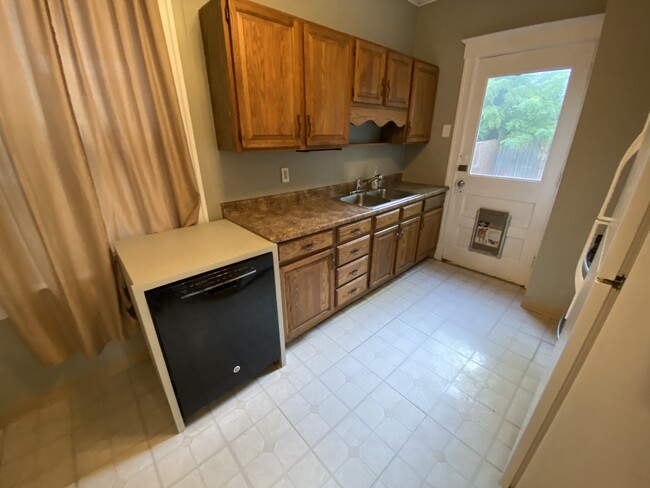 Kitchen and doggy door