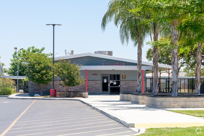 Entrance to the Dysinger Elementary School.