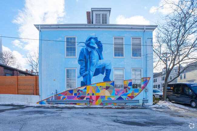 You'll find colorful murals around variouis areas of Newburport.
