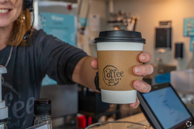 Brownlee-Honoree residents enjoy dining in or going thru the drive thru of Coffee on the Red.