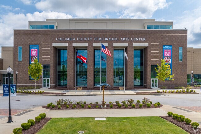 The performing arts center hosts a variety of events including a show from Cirque du Soleil.