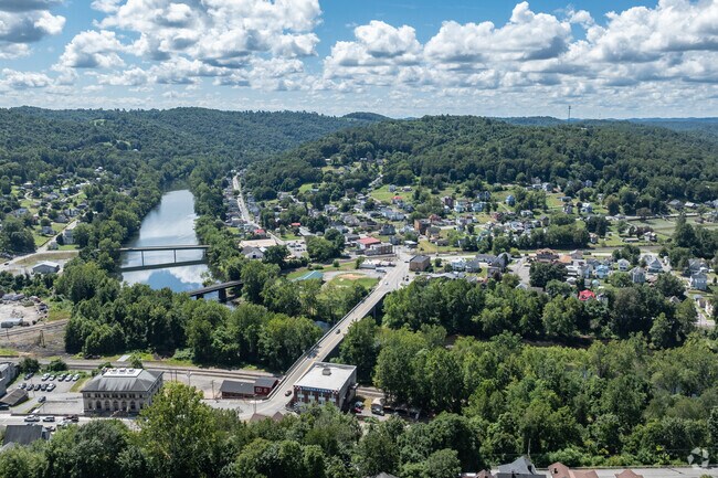 Route 119 crosses the river into downtown Grafton.