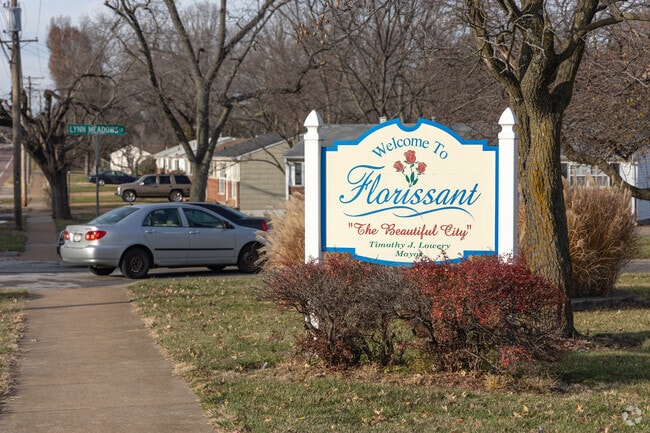 This Florissant sign welcomes newcomers to town.