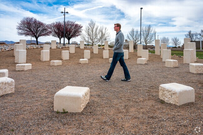 The New Mexico Veterans Memorial is just a few blocks away from Trumbull Village.