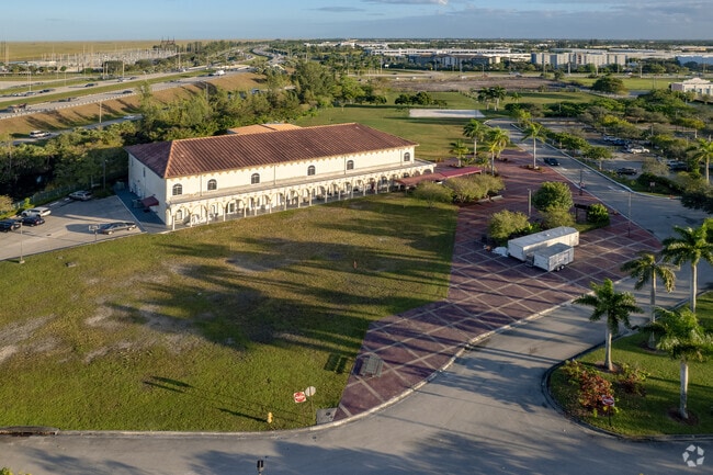 Green spaces galore at Salah Tawfik Elementary and Middle School in Sunrise, FL.