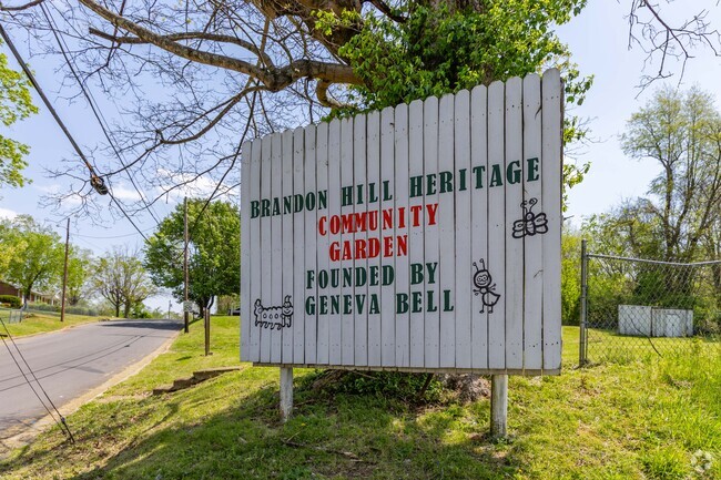 Brandon Hills has a community garden to grow vegetables and herbs.
