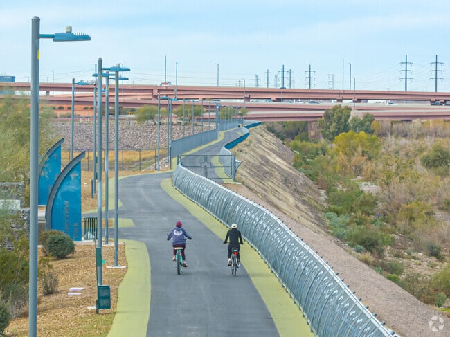 Salt River Path is a popular cycling road for Riverview residents.