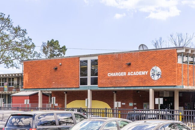 Students can attend Charger Academy just north of McGirts Creek/Settlers Landing.