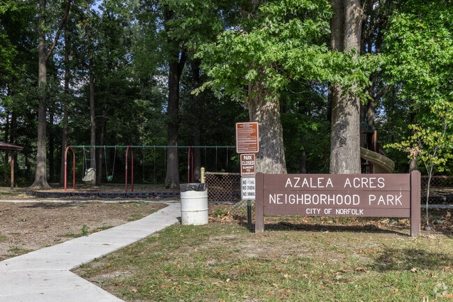 Azalea Acres Neighborhood Park is located off Townley Ave in Norfolk.