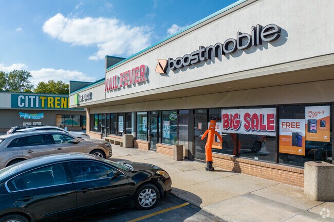 Shopping centers sit just north of Saratoga in Omaha.