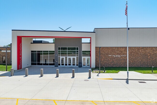 Orleans students continue their educations at Spirit Lake Middle School.