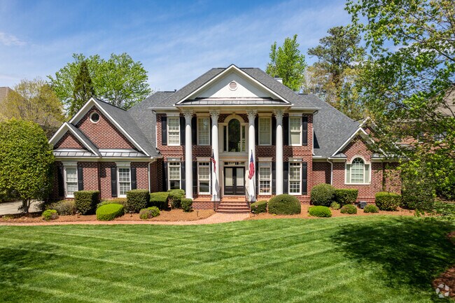 You can find large traditional style homes in Ballantyne.