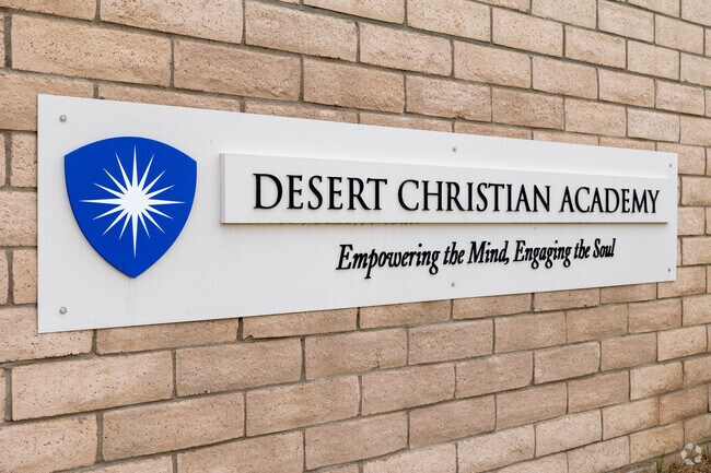 The beautiful campus of Desert Christian Private School includes modern amenities for students.