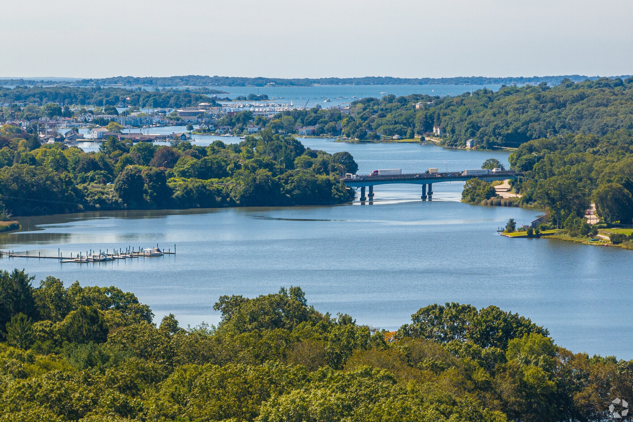 Old Mystic is intersected by the mighty 3-mile long Mystic River.