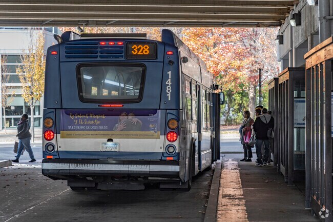 Downtown Stamford offers busing around the city and to far-off destinations from Westover.