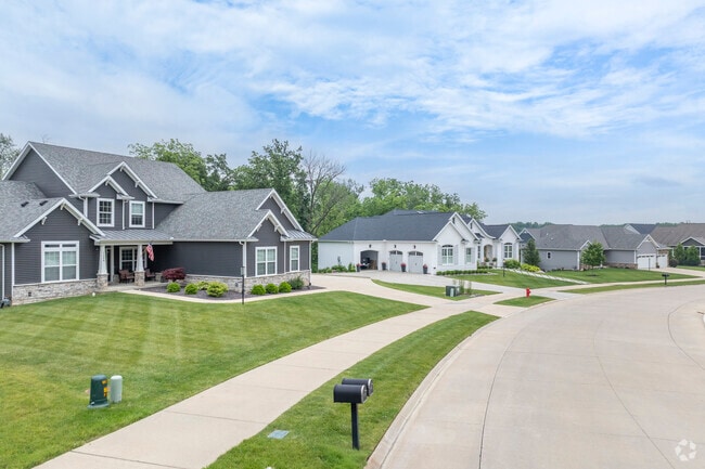The newest subdivision built in Mahomet features larger, upscale homes.