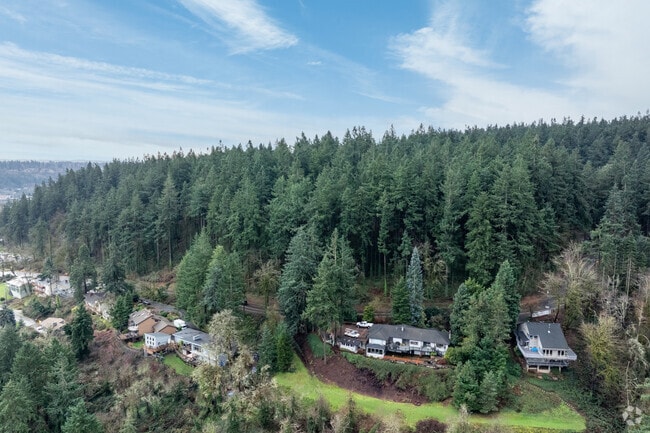 Wilderness Park is bordered by homes on Clark St in West Linn.