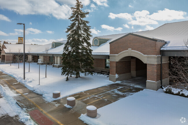 Hampton Elementary School entrance.
