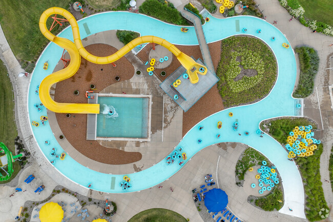 Check out the waterslide and lazy river at the Tropicanoe Cove.
