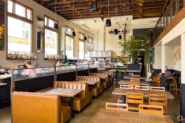 Alamo Square's Nopa restaurant is a spacious hot-spot.