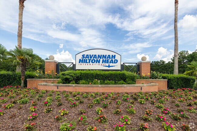 The Savannah Hilton Head International Airport is about twenty-five miles away.