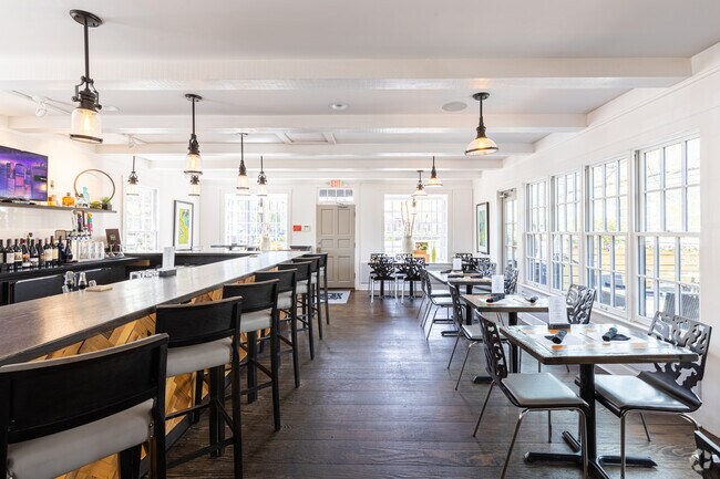 Bright and airy dining inside the Birch, Terrace Park's only restaurant.
