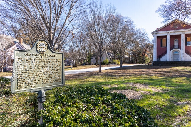 The old Campbell Court House still stands in Fairburn since 1932.