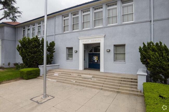 Entrance to Grant Elementary School in Los Angeles California.