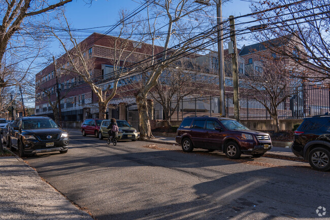 Thew Midtown Community Elementary school is located right across the street from houses.