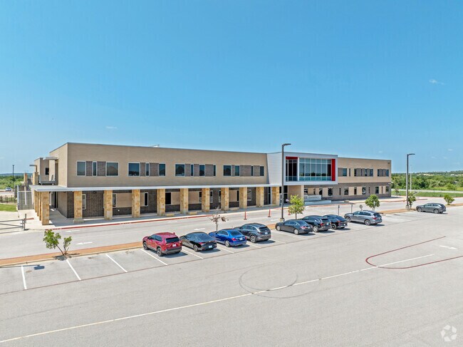 Lagos Elementary School is located in a rural fringe setting of Manor, TX.
