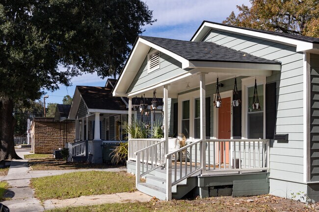 Enjoy a morning coffee on your front porch in Feiler Park.