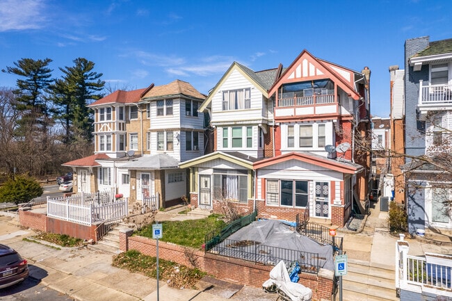 Tudor Homes offer quiet residential living in Cobbs Creek.