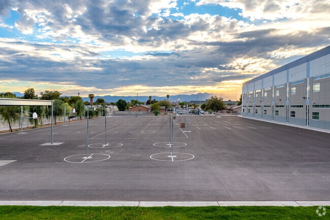 Elbert Edwards Elementary School schoolyard.