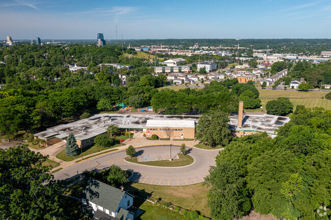 East Leonard Elementary School sits atop a hill overlooking Grand Rapids.