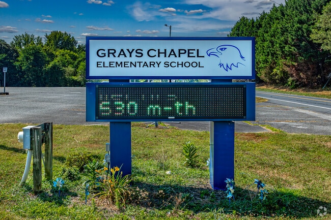 Grays Chapel Elementary School serves just under 500 students.