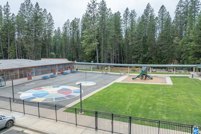 Brownsville-Challenge kids can play on the playground at Yuba Feather Elementary School.