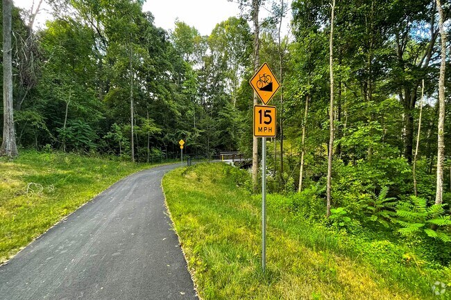 Mary B. Stratton Park has a walking/bike trail down to Falling Creek.